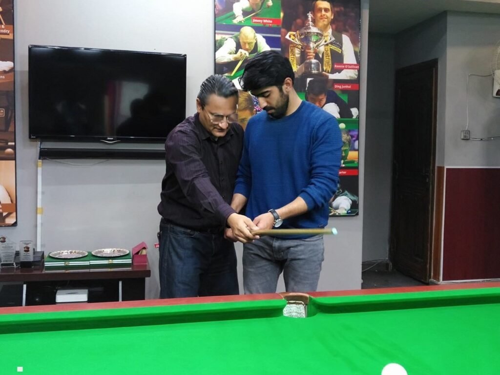 AQ Snooker coaching session