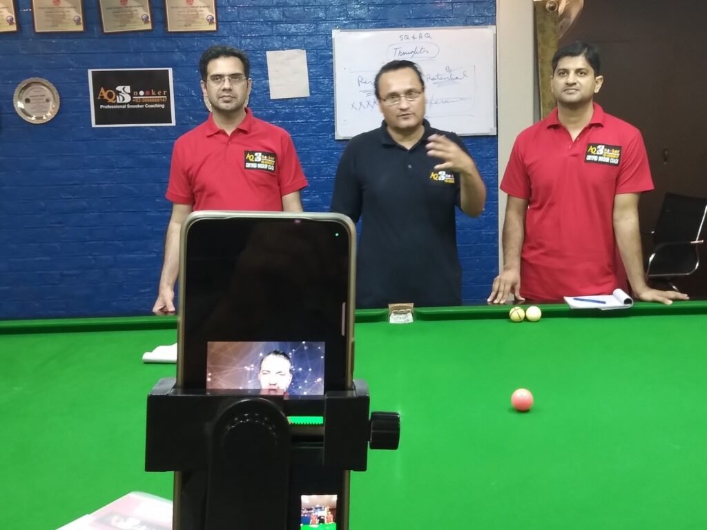 AQ Snooker coaching session