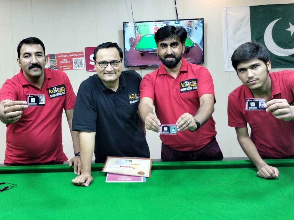 AQ Snooker students and coaches