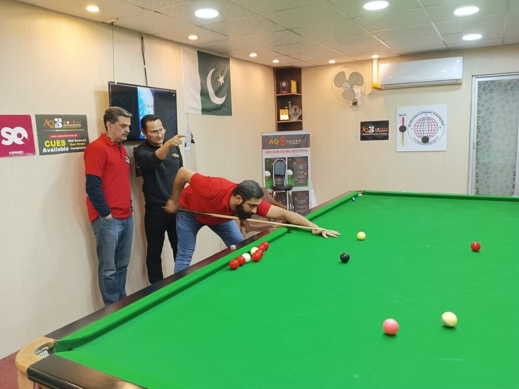 AQ Snooker coaching session